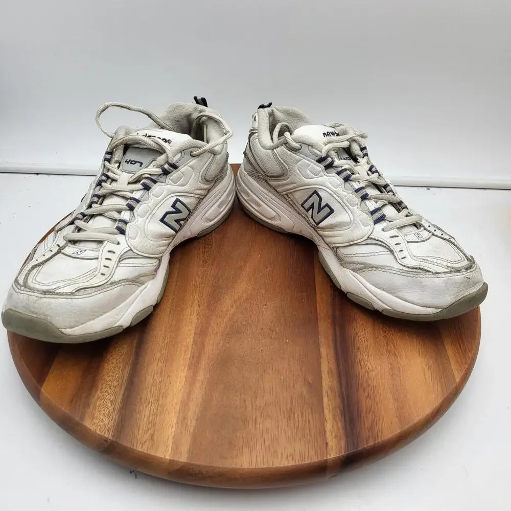 New Balance‎ 407 Running Shoes Womens 9.5 B White Leather Sneakers